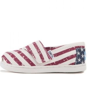 Tiny Toms: Classic Americana Canvas Flag Flats